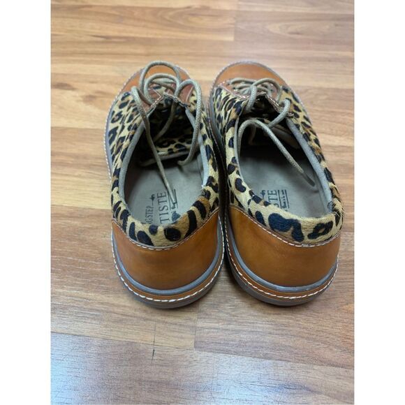 Spring Step Women's Brown Tan L’Artiste Leopard Oxford Shoes Size 35 - Picture 6 of 12